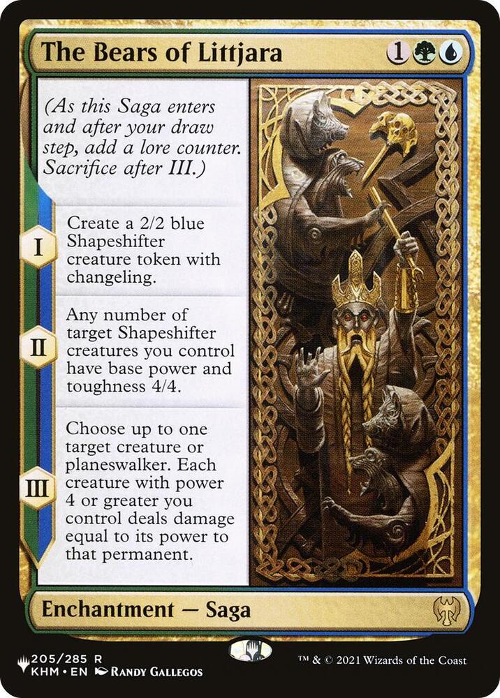 The Bears of Littjara 205/285 card from The List Reprints