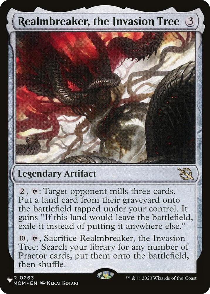 Realmbreaker, the Invasion Tree 263 card from The List Reprints