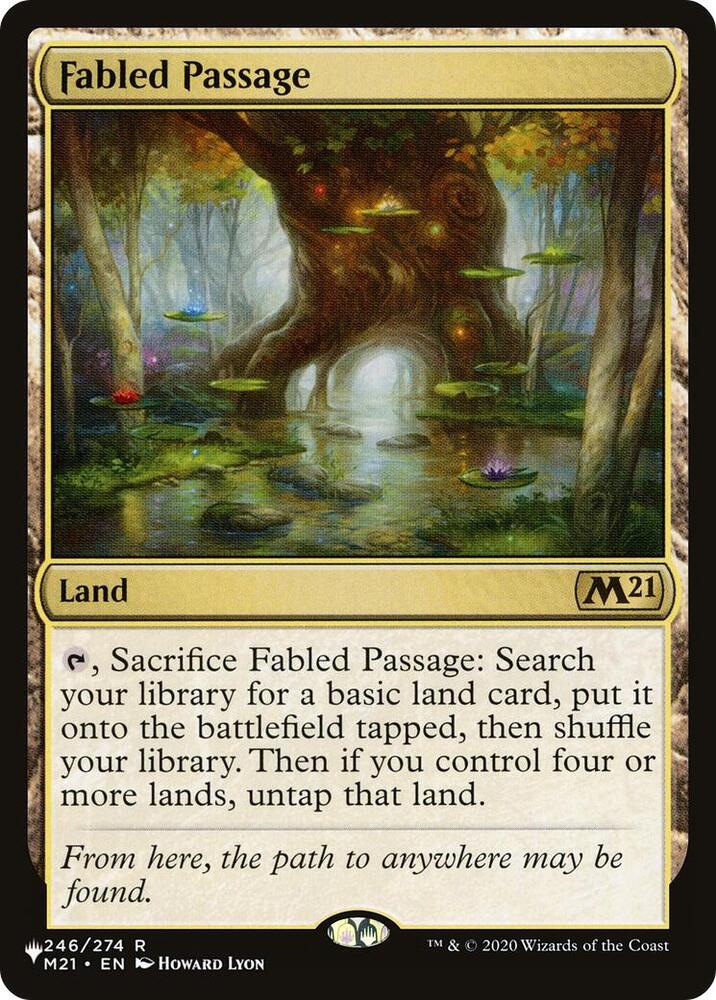 Fabled Passage 246/274 card from The List Reprints