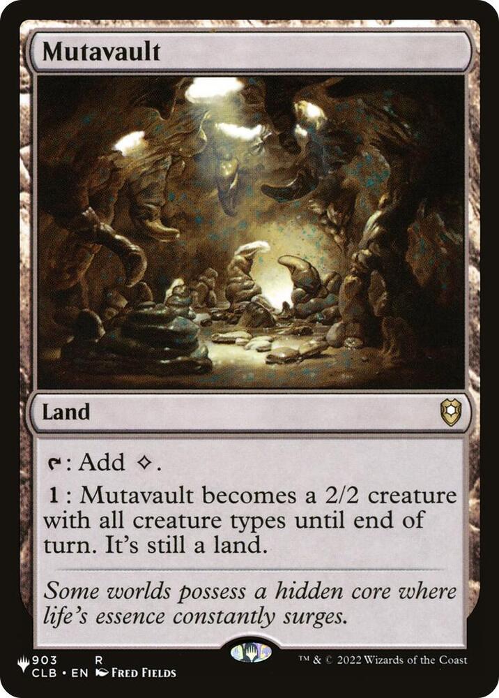 Mutavault 903 card from The List Reprints