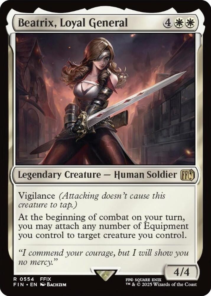 Beatrix, Loyal General 554 card from FINAL FANTASY
