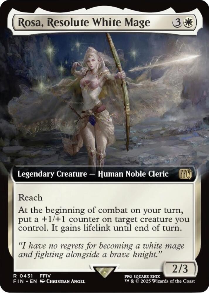 Rosa, Resolute White Mage (Extended Art) 431 card from FINAL FANTASY