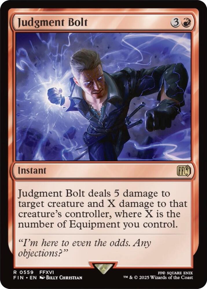 Judgment Bolt 559 card from FINAL FANTASY