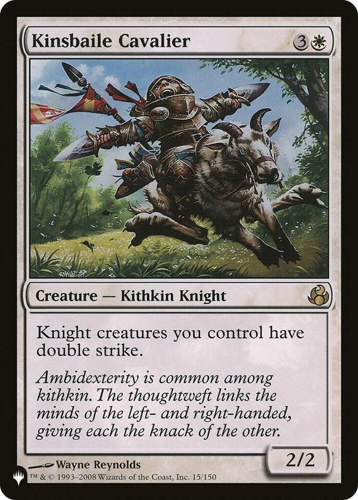 Kinsbaile Cavalier 015/150 card from The List Reprints
