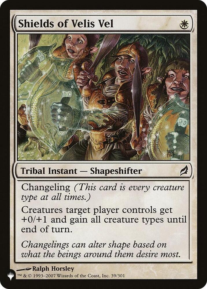 Shields of Velis Vel 039/301 card from The List Reprints