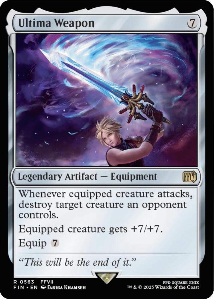 Ultima Weapon 563 card from FINAL FANTASY