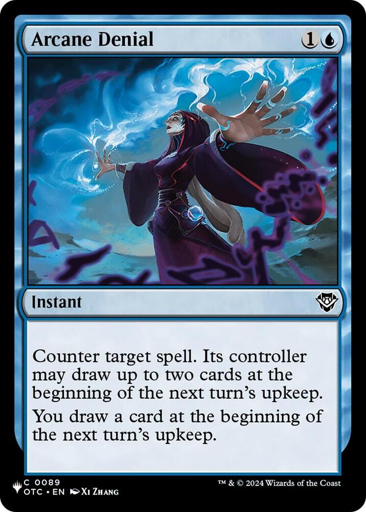 Arcane Denial (OTC) 89 card from The List Reprints