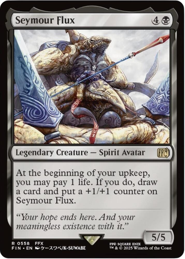 Seymour Flux 558 card from FINAL FANTASY