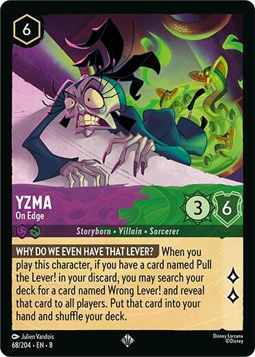 Yzma - On Edge 68/204 card from Reign of Jafar