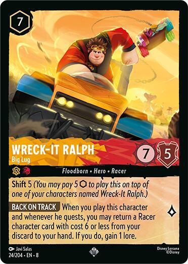 Wreck-It Ralph - Big Lug 24/204 card from Reign of Jafar