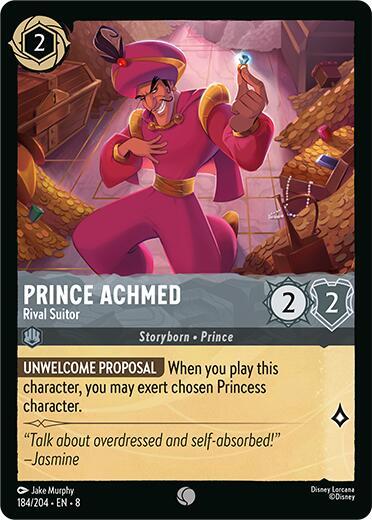 Prince Achmed - Rival Suitor 184/204 card from Reign of Jafar