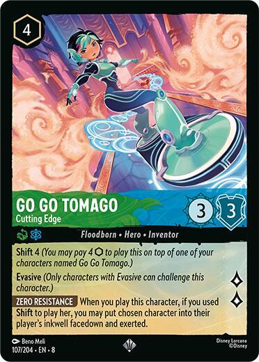 Go Go Tomago - Cutting Edge 107/204 card from Reign of Jafar