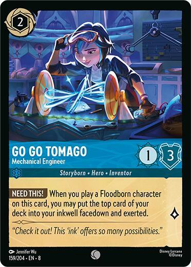Go Go Tomago - Mechanical Engineer 159/204 card from Reign of Jafar