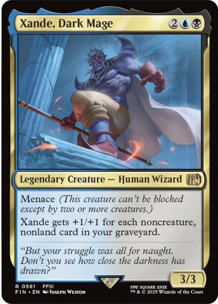Xande, Dark Mage 561 card from FINAL FANTASY