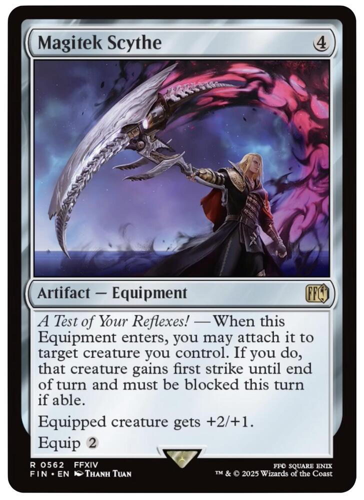 Magitek Scythe 562 card from FINAL FANTASY