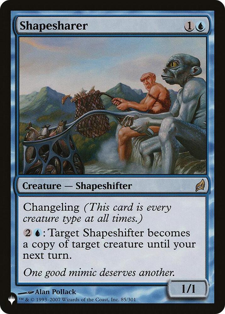 Shapesharer 85/301 card from The List Reprints