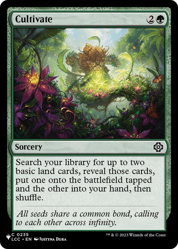Cultivate (LCC) 235 card from The List Reprints