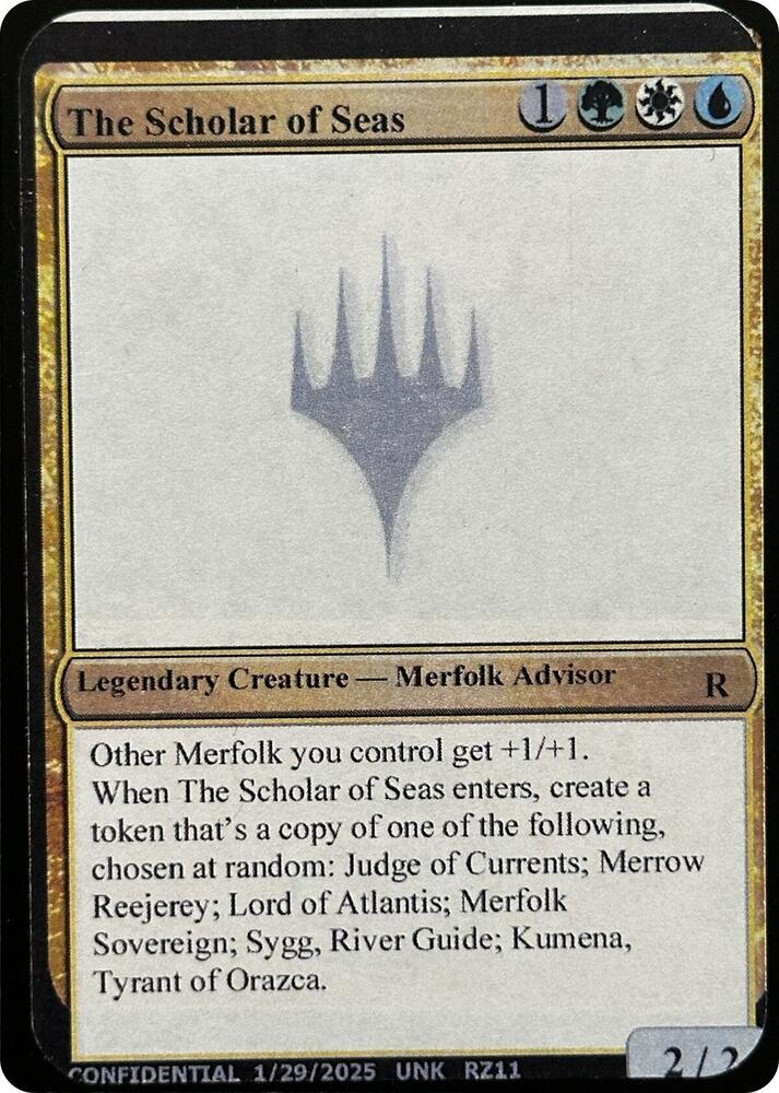 The Scholar of Seas card from Un-Known Event Playtest Cards