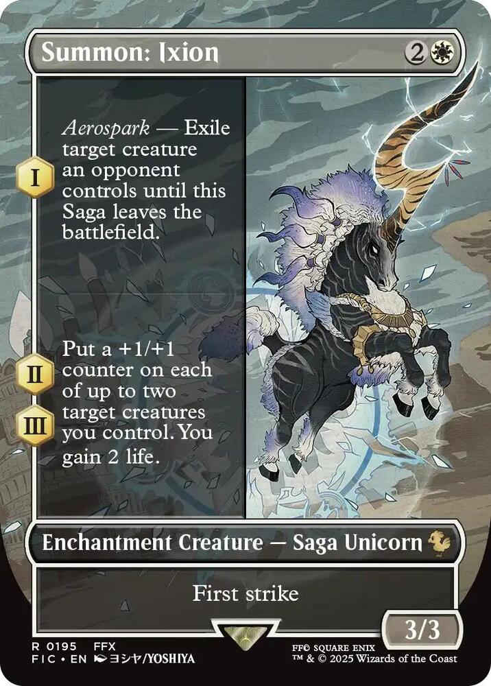 Summon: Ixion (Borderless) 195 card from Commander: FINAL FANTASY