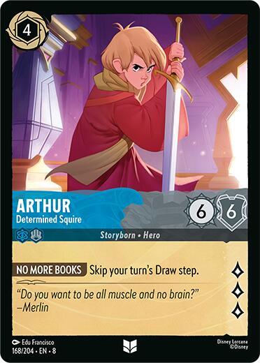 Arthur - Determined Squire 168/204 card from Reign of Jafar