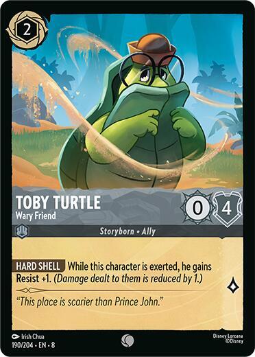 Toby Turtle - Wary Friend 190/204 card from Reign of Jafar