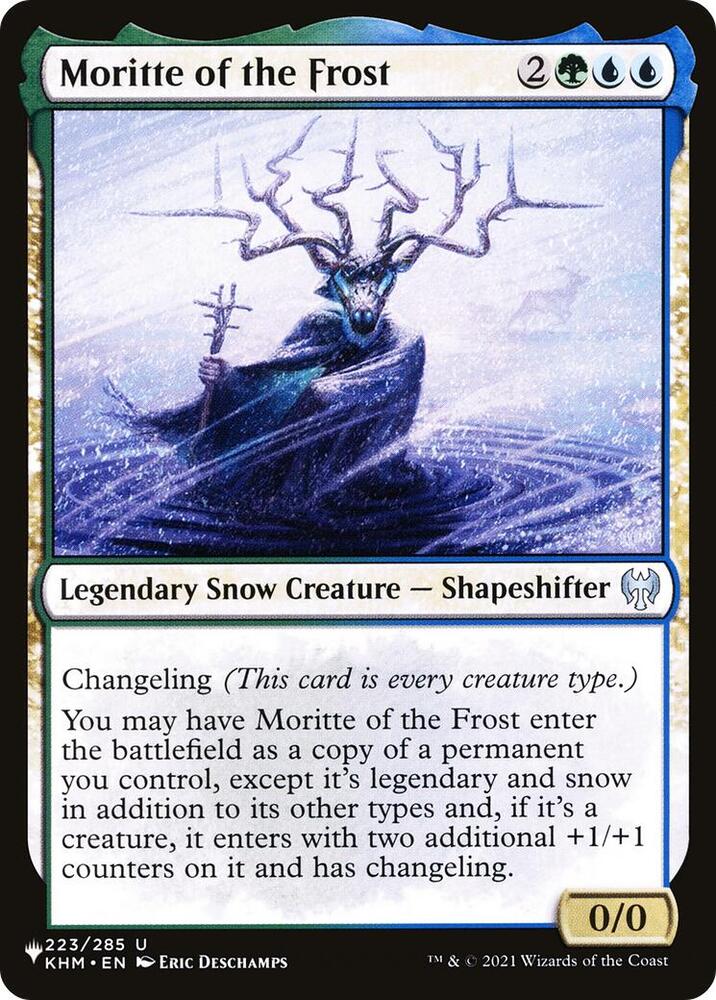 Moritte of the Frost 223/285 card from The List Reprints