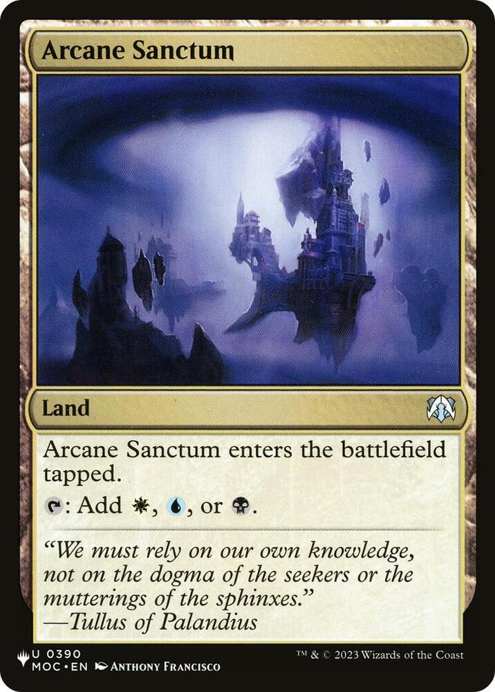 Arcane Sanctum (MOC) 390 card from The List Reprints