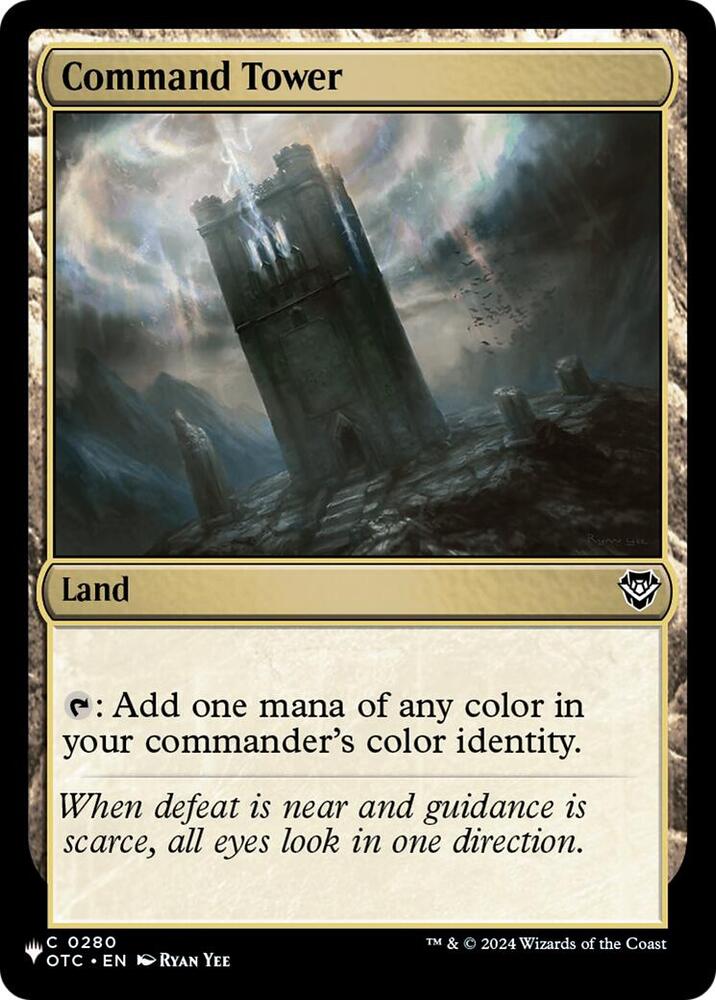 Command Tower (OTC) 280 card from The List Reprints