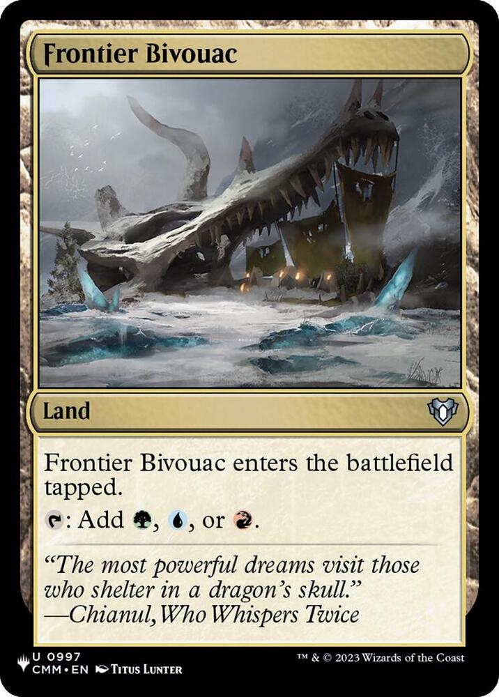 Frontier Bivouac (CMM) 997 card from The List Reprints