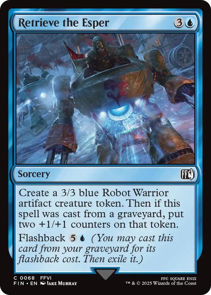 Retrieve the Esper 68 card from FINAL FANTASY