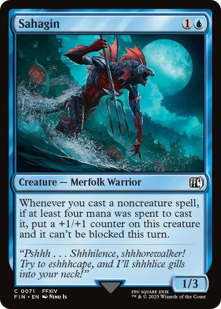 Sahagin 71 card from FINAL FANTASY