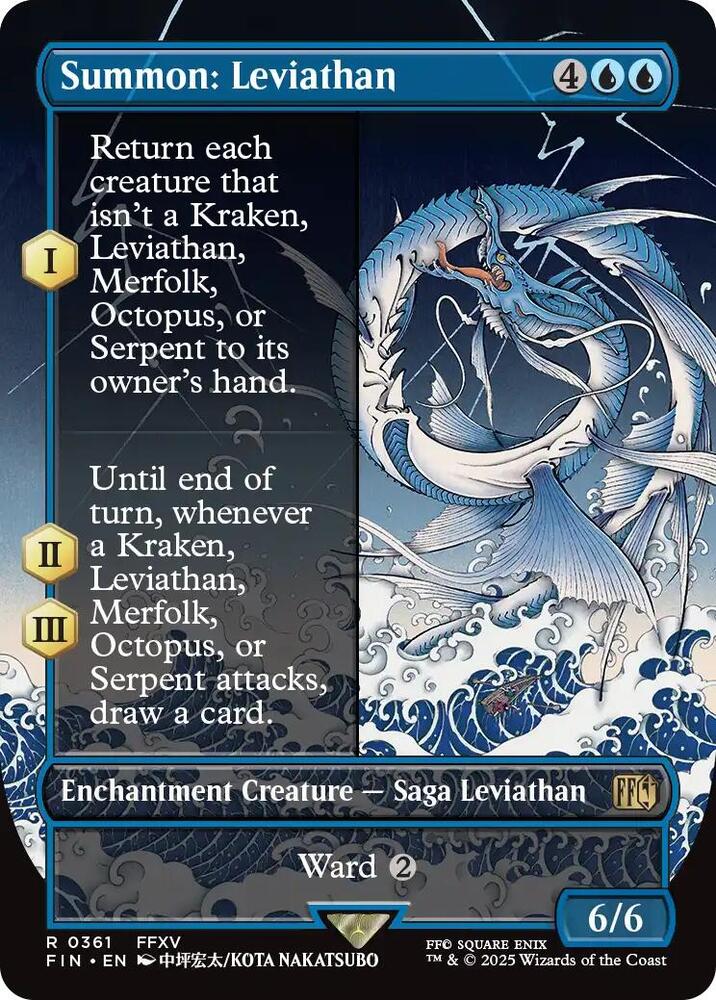 Summon: Leviathan (Borderless) 361 card from FINAL FANTASY