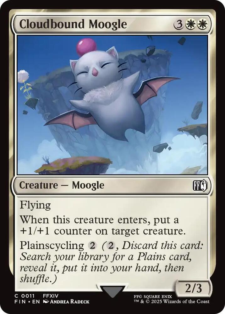 Cloudbound Moogle 11 card from FINAL FANTASY