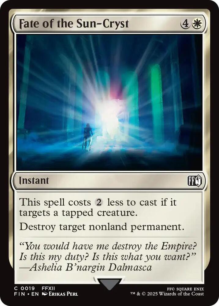Fate of the Sun-Cryst 19 card from FINAL FANTASY