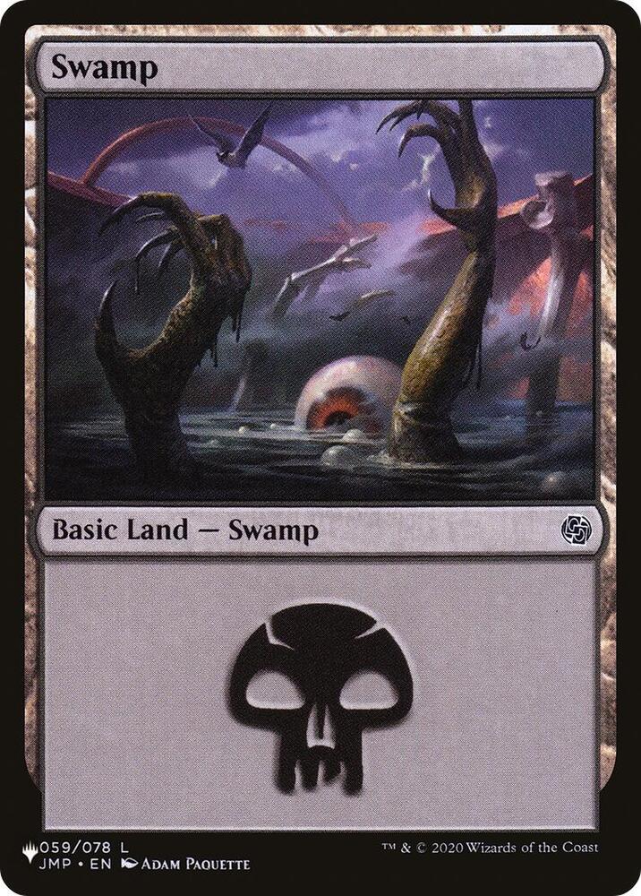 Swamp (059) (JMP) 059/078 card from The List Reprints