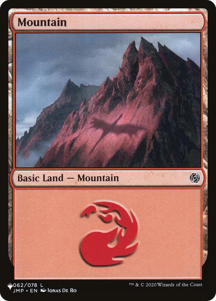 Mountain (062) (JMP) 062/078 card from The List Reprints