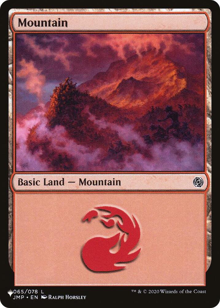 Mountain (065) (JMP) 065/078 card from The List Reprints