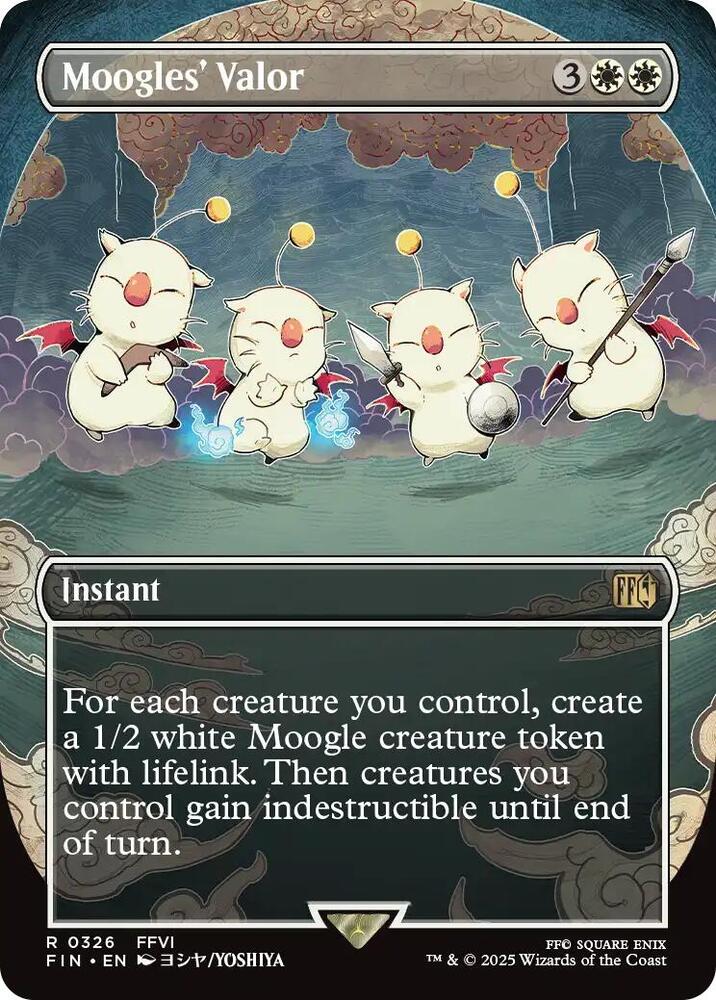 Moogles' Valor (Borderless) 326 card from FINAL FANTASY