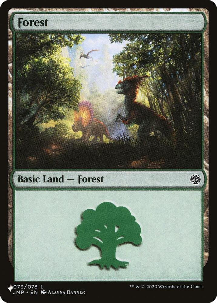 Forest (073) (JMP) 073/078 card from The List Reprints