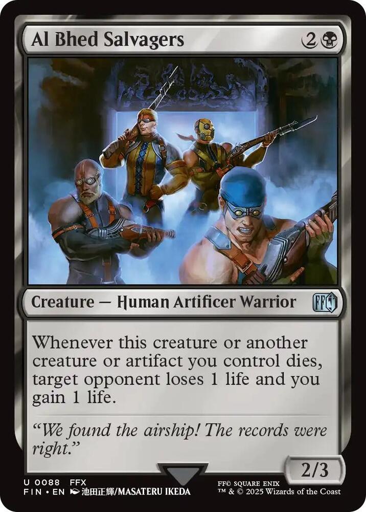 Al Bhed Salvagers 88 card from FINAL FANTASY
