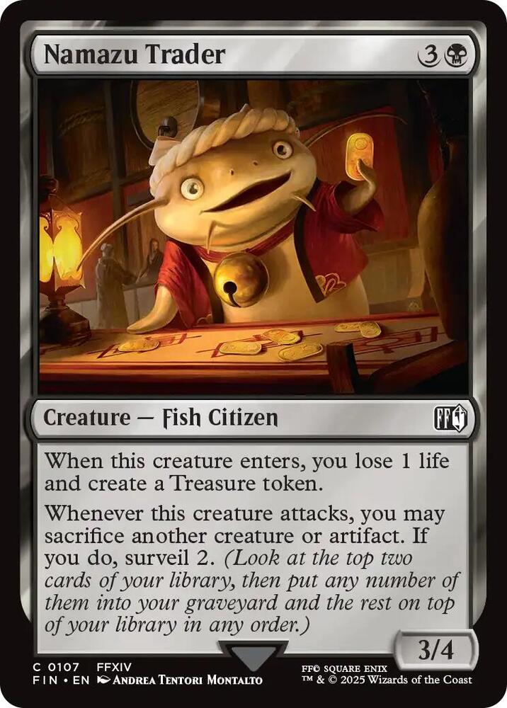 Namazu Trader 107 card from FINAL FANTASY