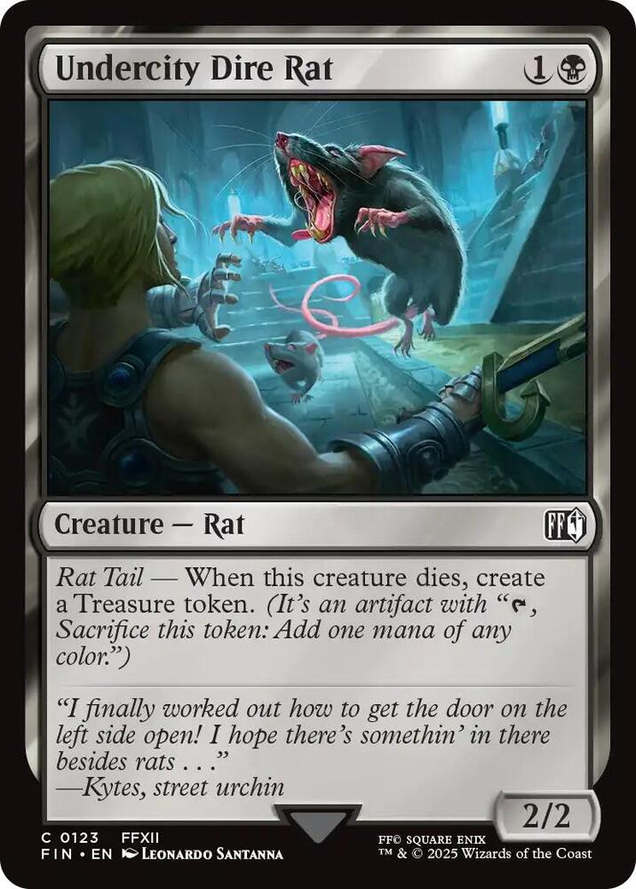 Undercity Dire Rat 123 card from FINAL FANTASY