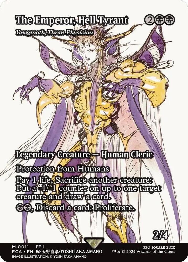 The Emperor, Hell Tyrant - Yawgmoth, Thran Physician (Showcase) 11 card from FINAL FANTASY: Through the Ages