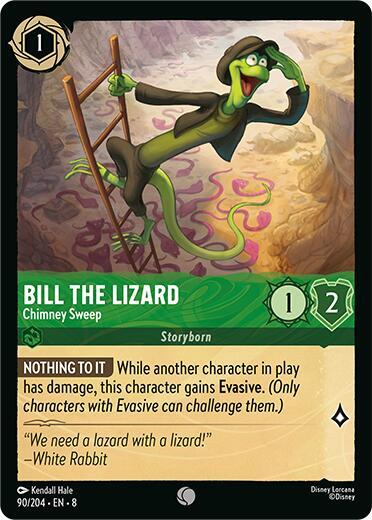 Bill the Lizard - Chimney Sweep 90/204 card from Reign of Jafar