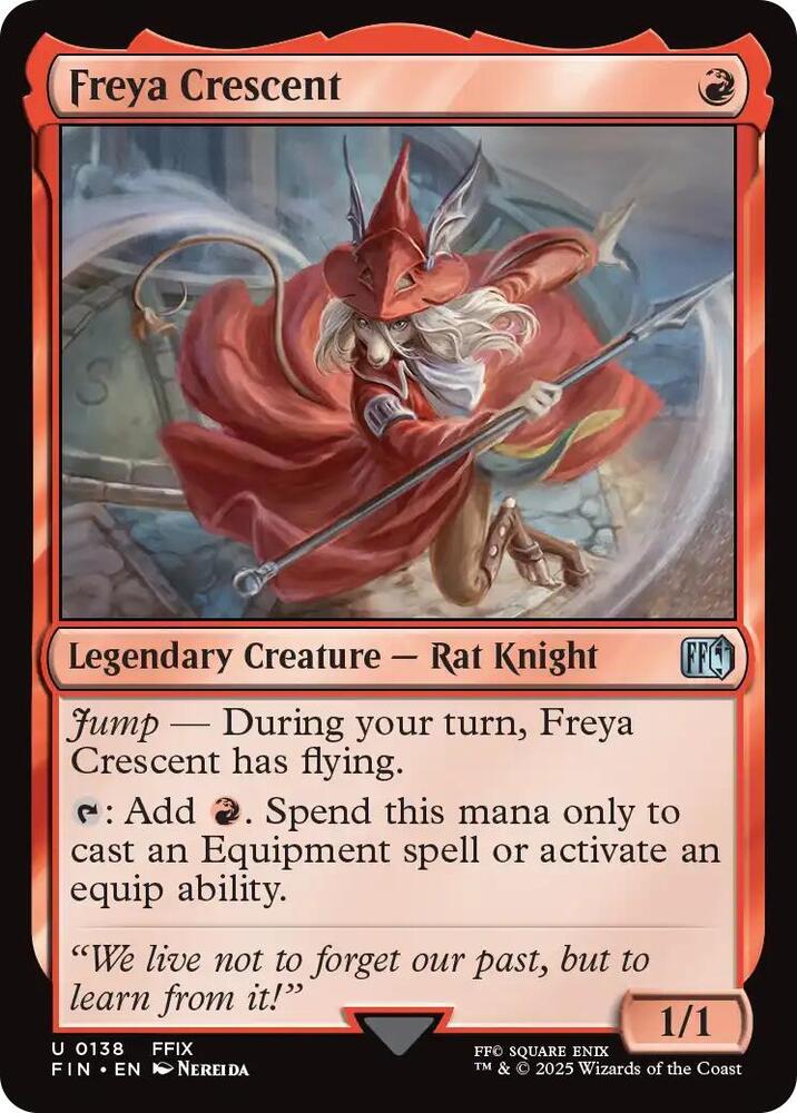 Freya Crescent 138 card from FINAL FANTASY