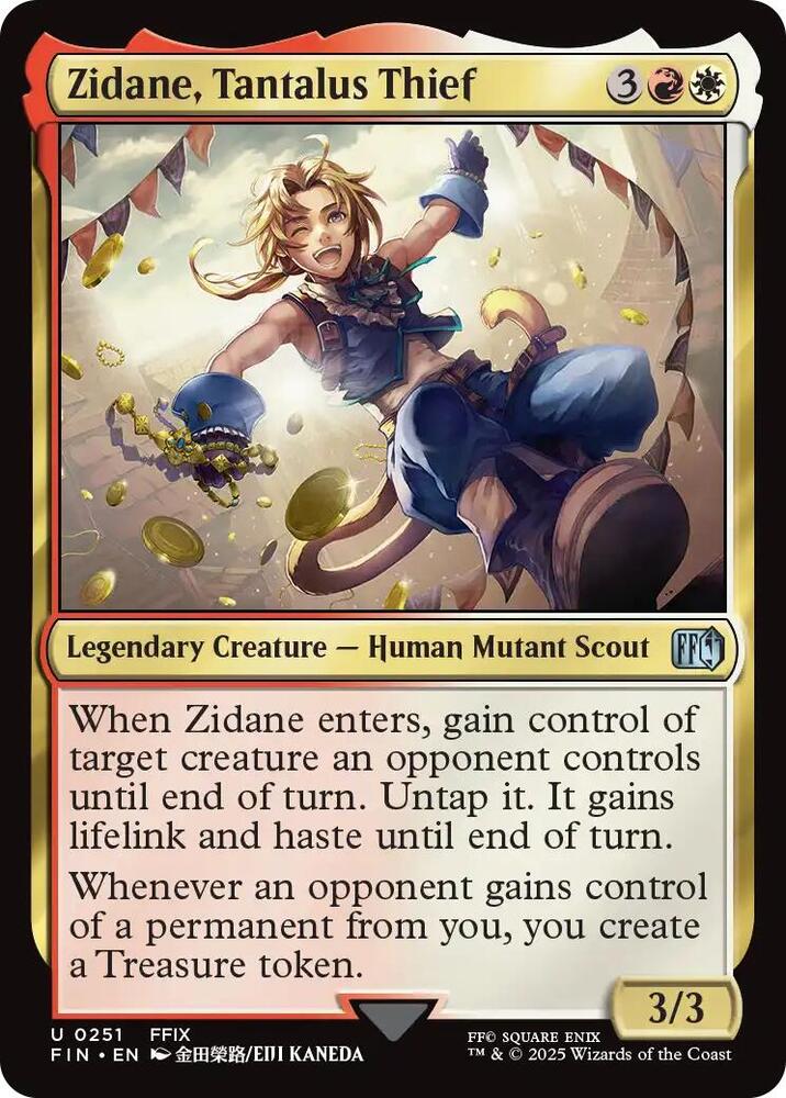 Zidane, Tantalus Thief 251 card from FINAL FANTASY