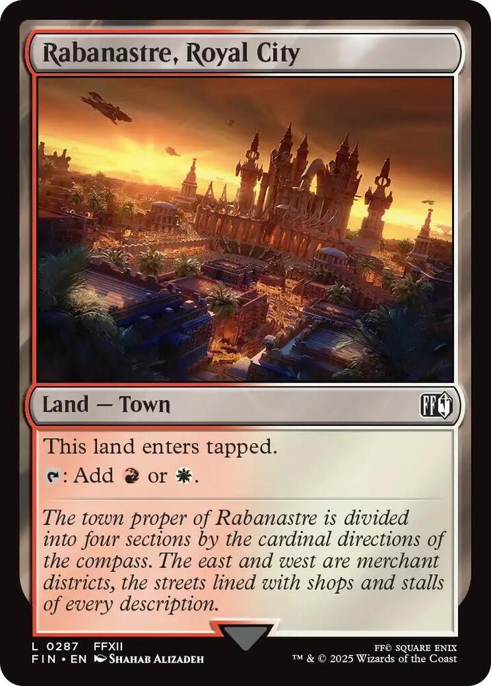 Rabanastre, Royal City 287 card from FINAL FANTASY