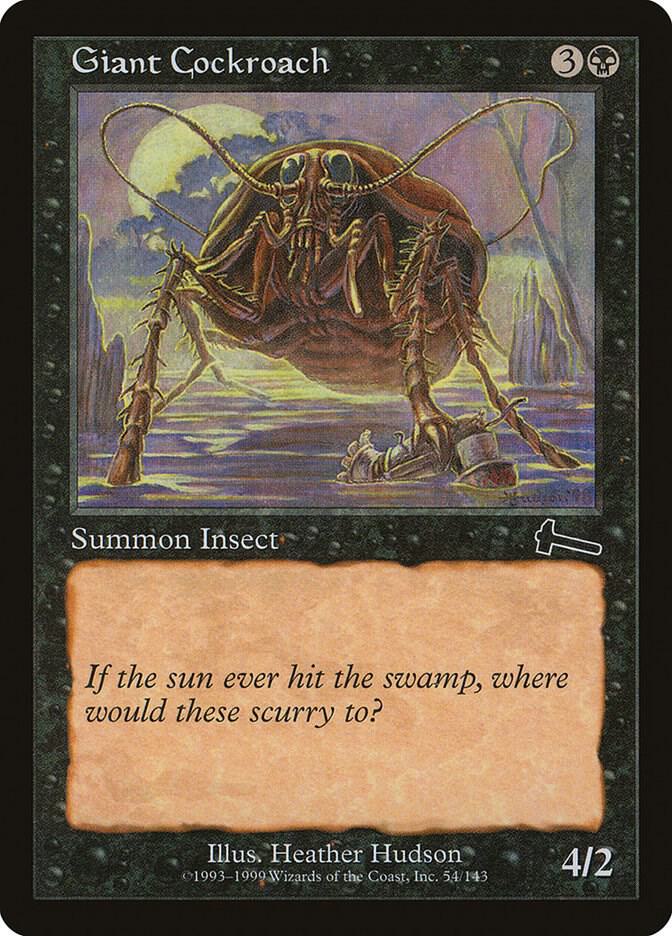 Giant Cockroach 54 card from Urza's Legacy