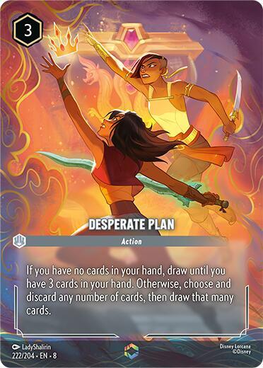 Desperate Plan (Enchanted) 222/204 card from Reign of Jafar