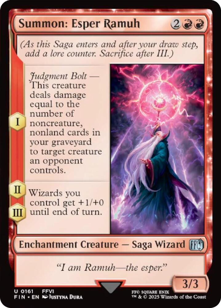 Summon: Esper Ramuh 161 card from FINAL FANTASY